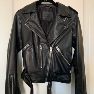 All Saints Balfern Leather Biker Jacket